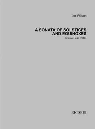 Book cover for A Sonata of Solstices and Equinoxes