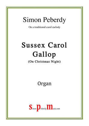Book cover for Sussex Carol Gallop for Organ