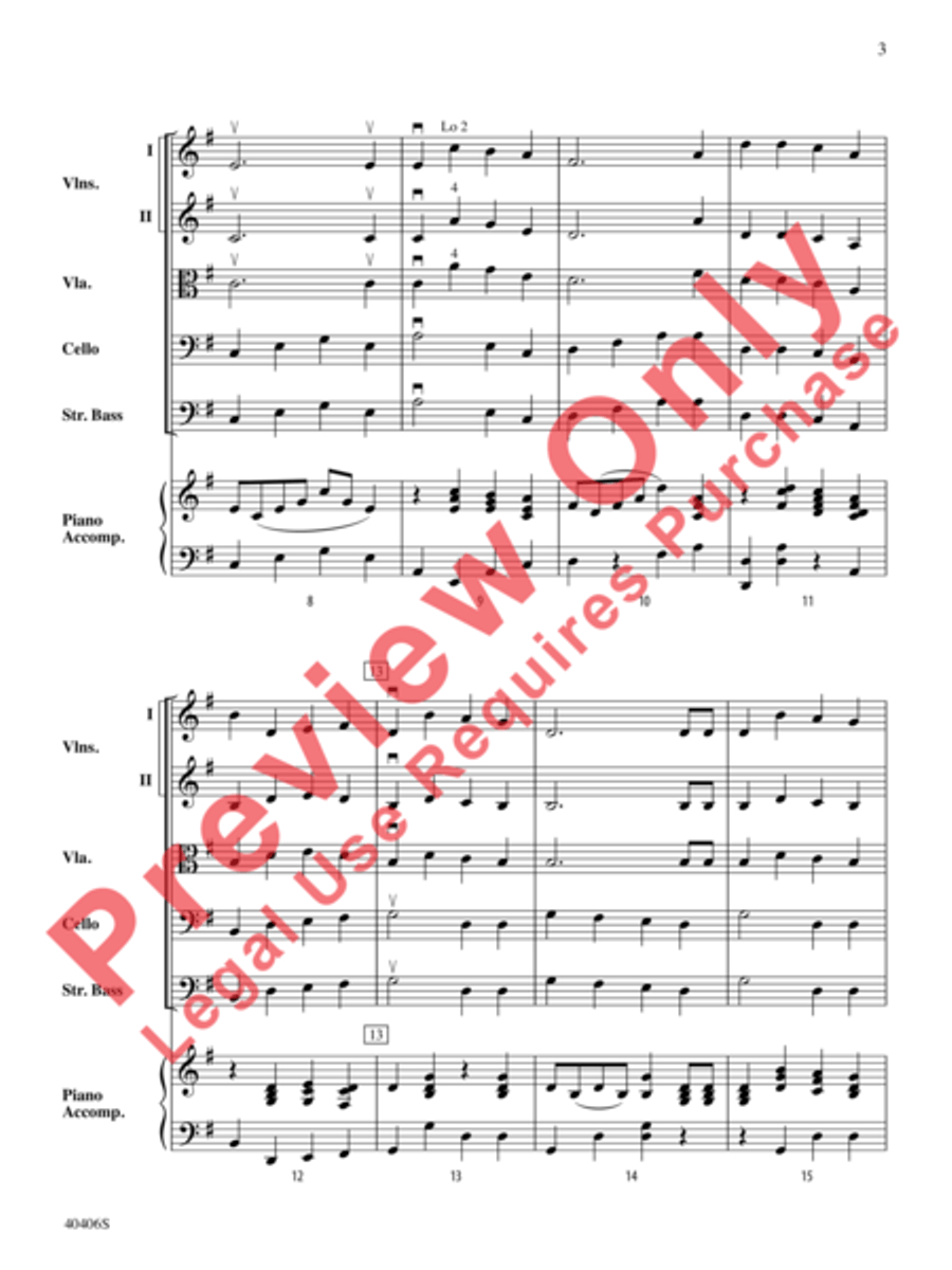Jingle Bells String Orchestra scores gallery preview page 4