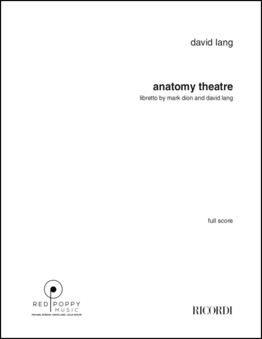 anatomy theater opera anatomy theater opera Choir scores gallery preview page 1