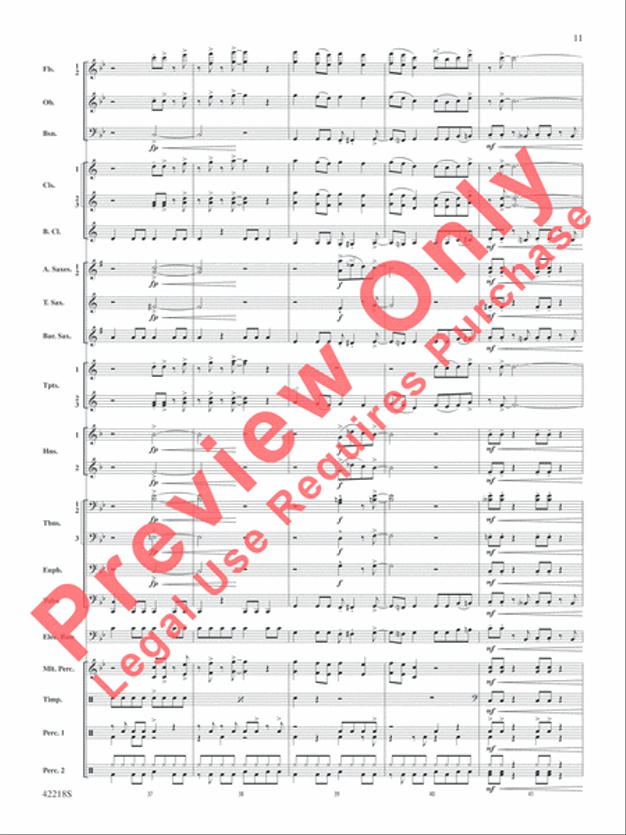 Tower of Power Greatest Hits Concert Band scores gallery preview page 12