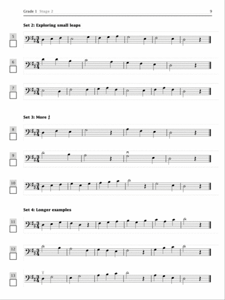 Improve Your Sight-reading! Cello, Grade 1-3 Cello scores gallery preview page 3