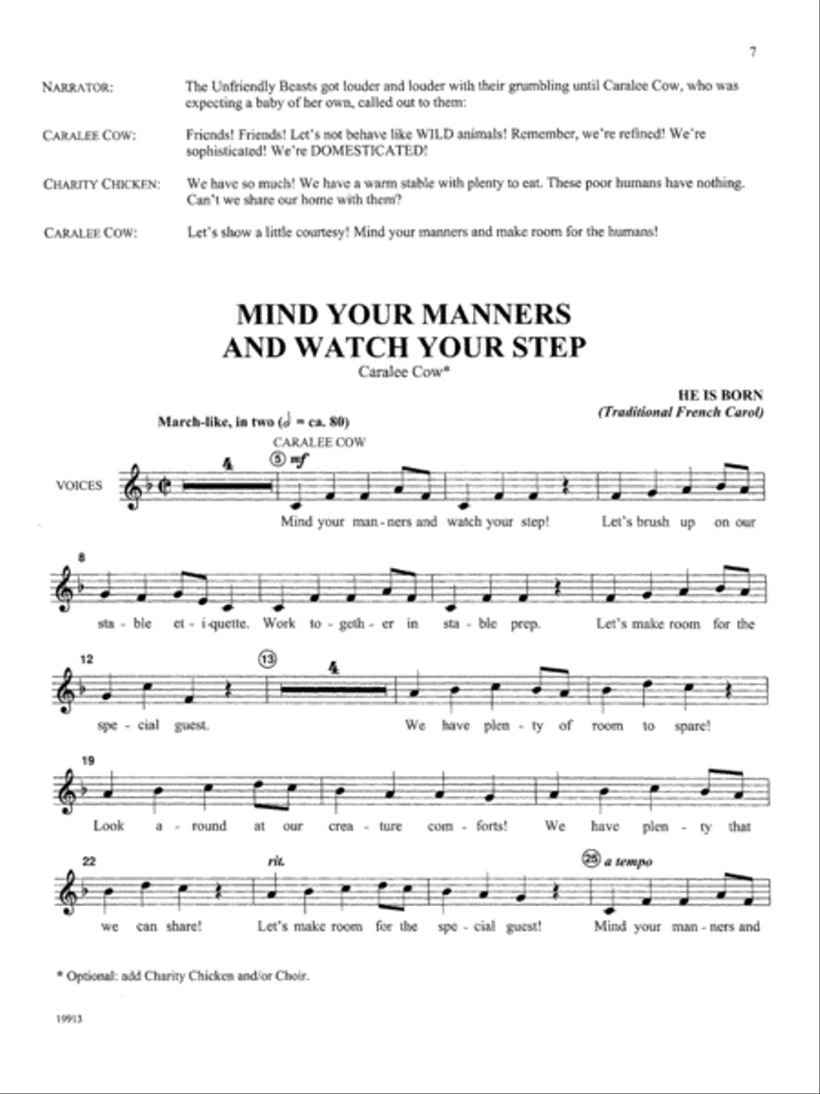 The Unfriendly Beasts (Performance Pack) Choir scores gallery preview page 4