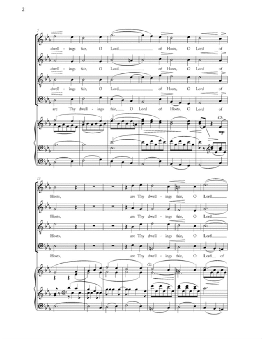 How Lovely Are Thy Dwellings 4-Part scores gallery preview page 2