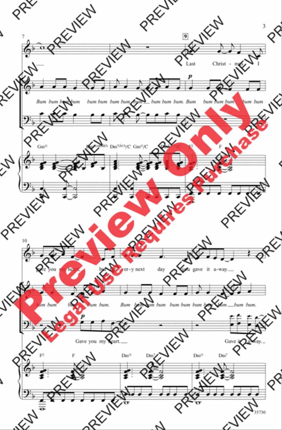 Last Christmas 3-Part scores gallery preview page 3