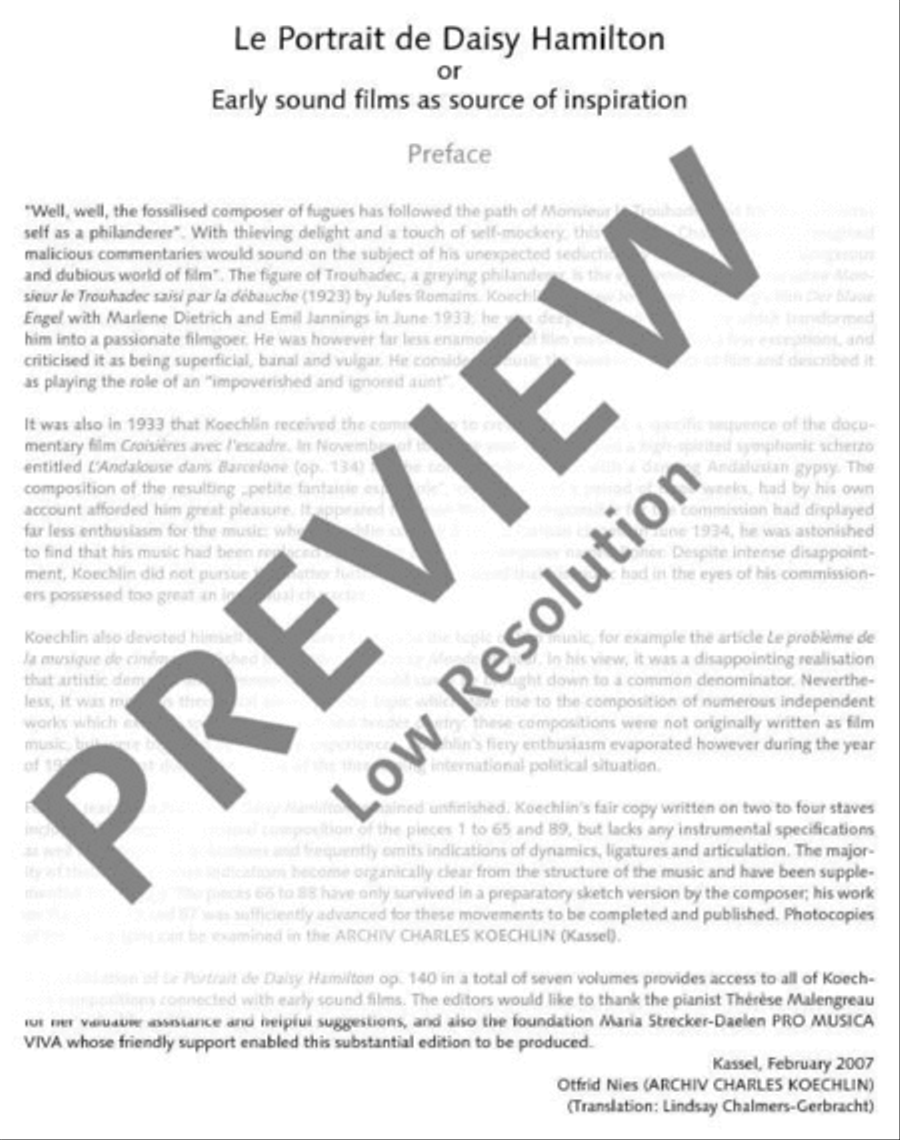 Le Portrait de Daisy Hamilton Piano Solo scores gallery preview page 7