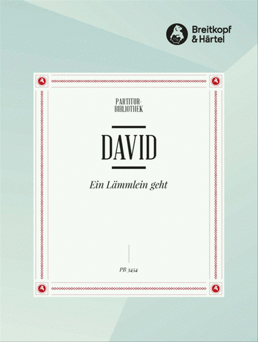 Ein Laemmlein geht und trägt die Schuld A Cappella scores gallery preview page 1