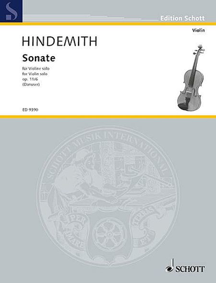 Book cover for Violin Sonata Op. 11/6
