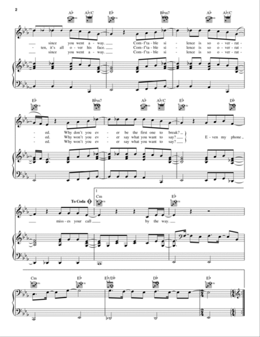 From The Dining Table Piano, Vocal, Guitar scores gallery preview page 2