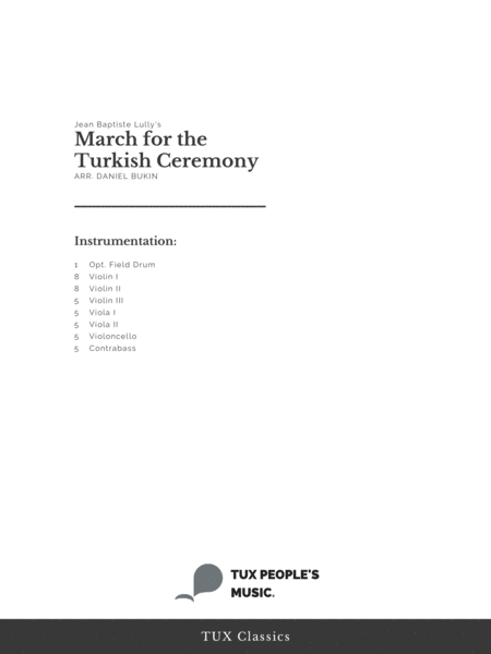 March for the Turkish Ceremony