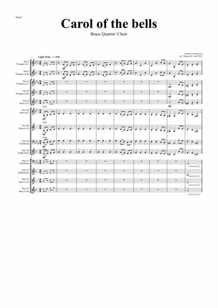Carol of the Bells - Pentatonix style - Brass Choir