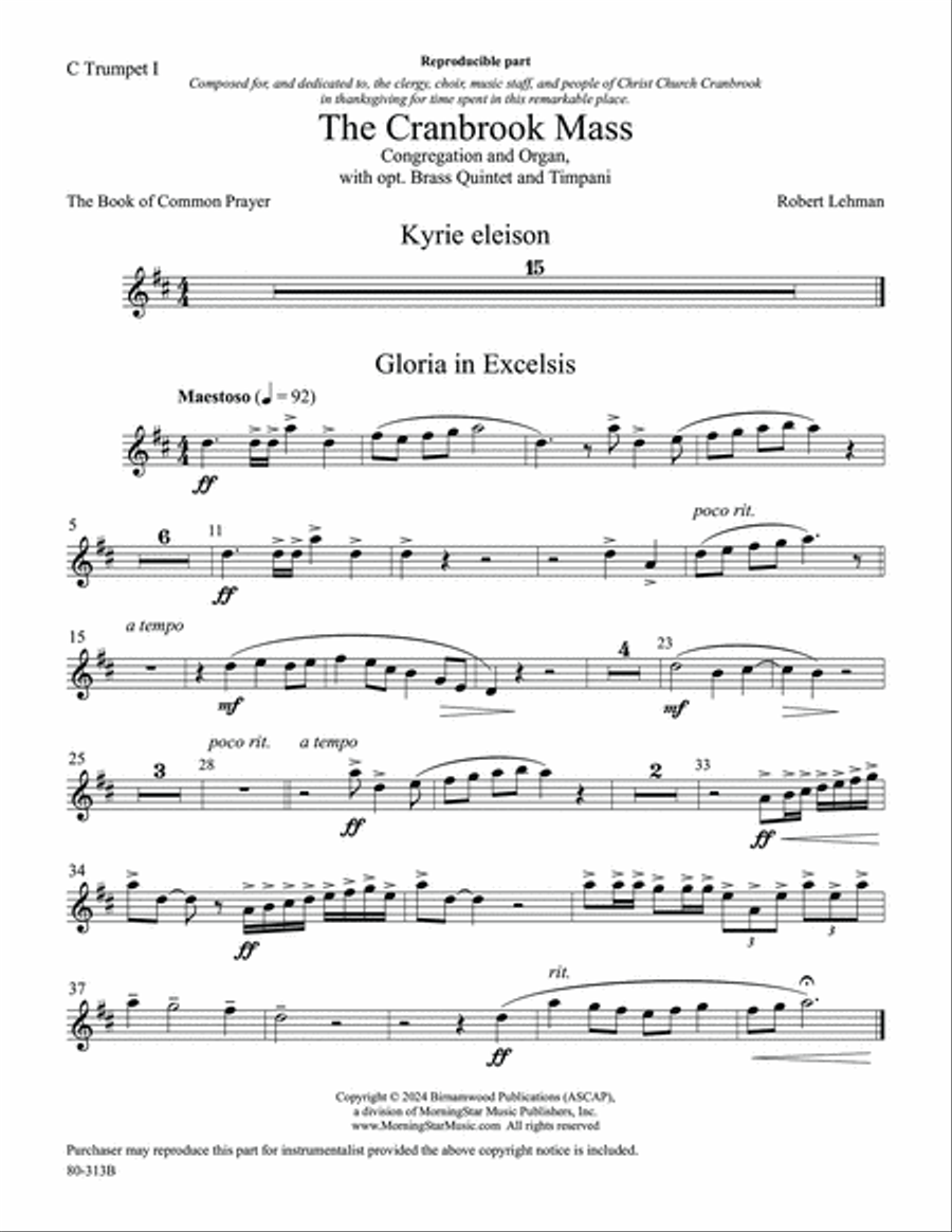 The Cranbrook Mass Choir scores gallery preview page 2