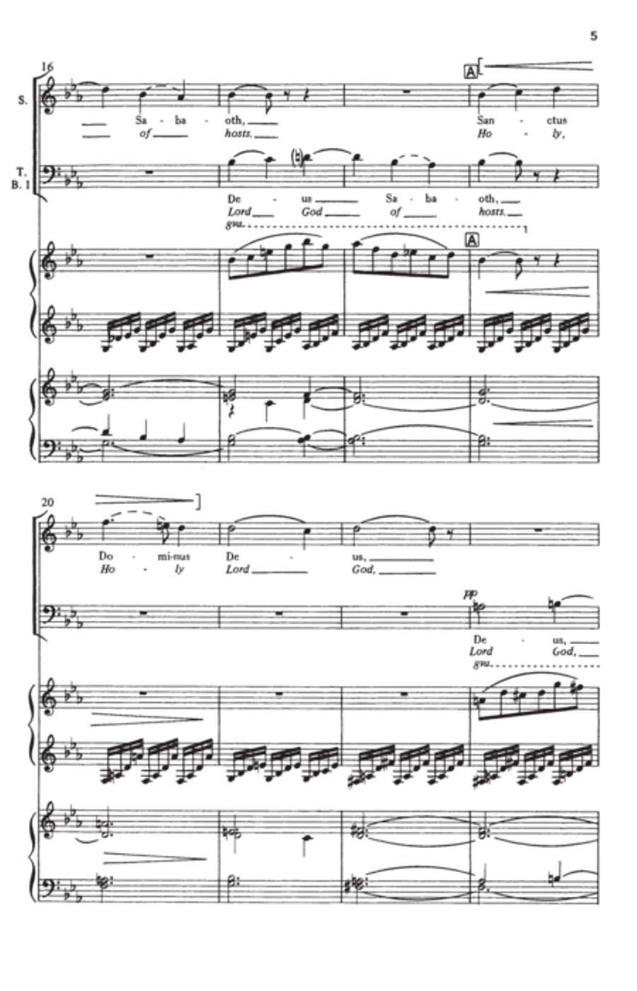 Sanctus Sanctus 4-Part scores gallery preview page 4