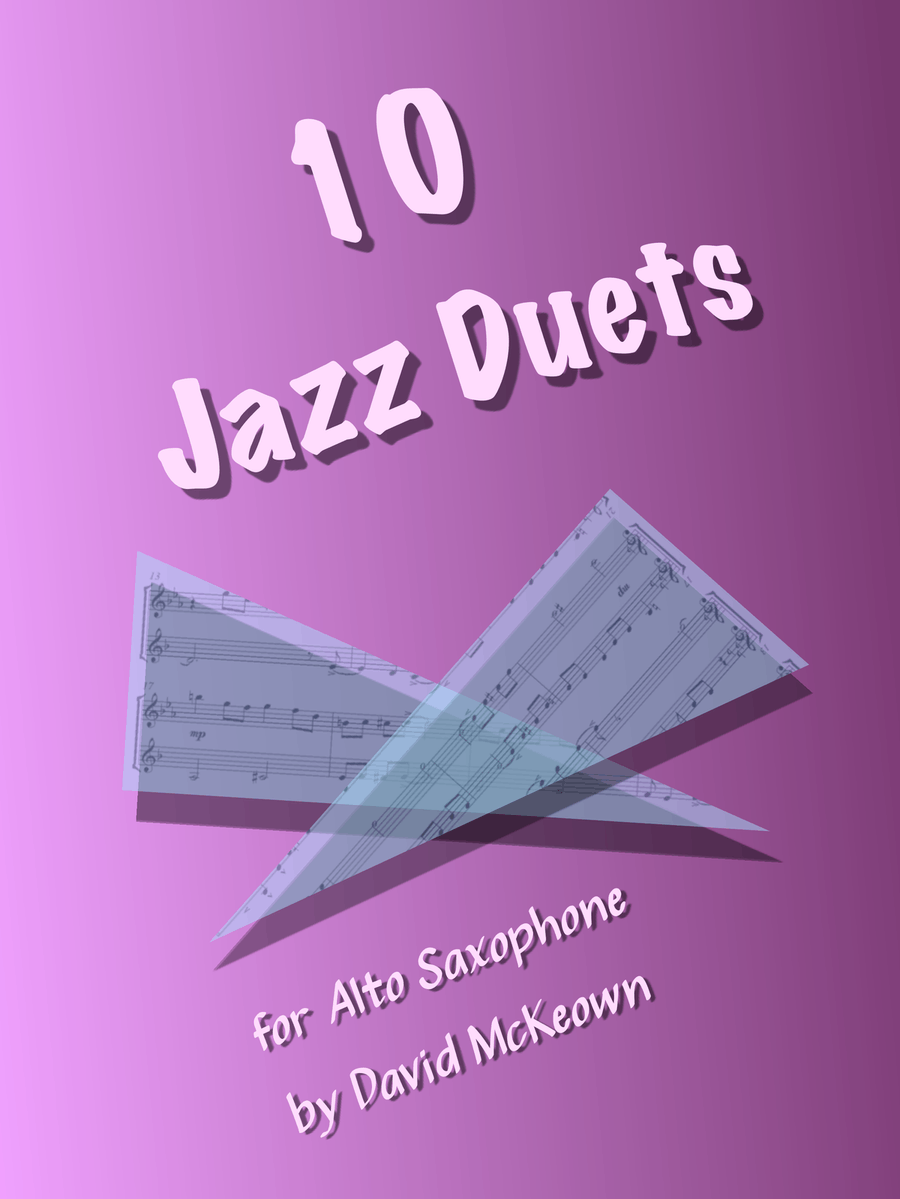 10 Jazz Duets for Alto Saxophone Woodwind Duet scores gallery preview page 1