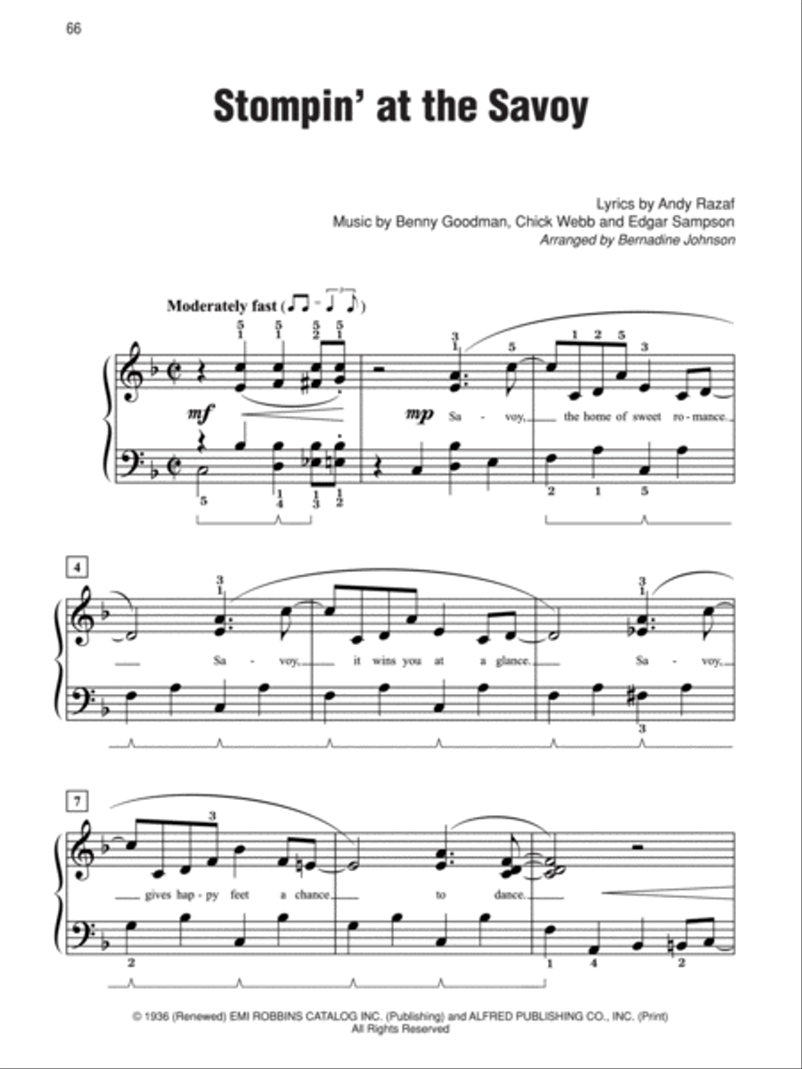 Simply Big Band Easy Piano scores gallery preview page 3