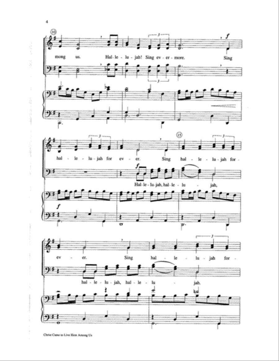 Christ Came to Live Here Among Us Choir scores gallery preview page 4