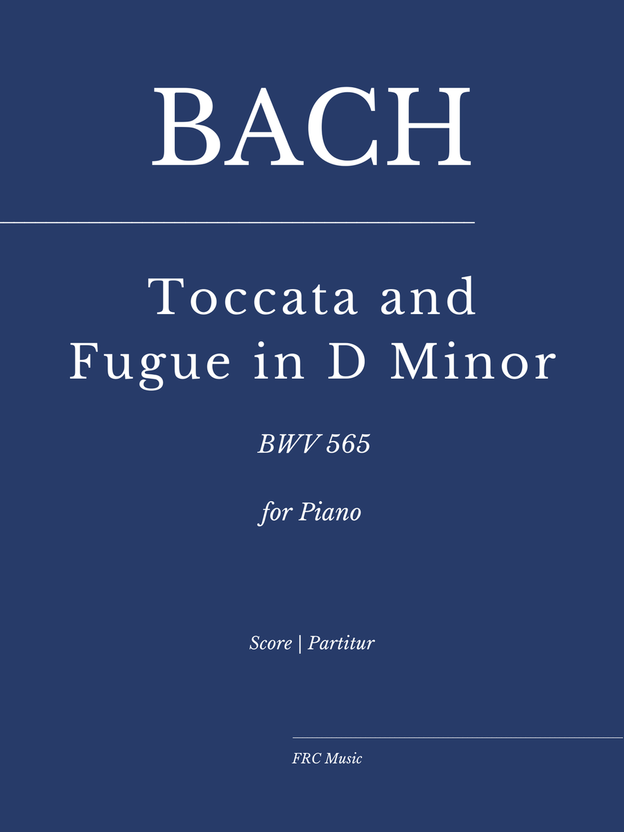 Toccata and Fugue in D Minor (BWV 565) - For Piano Solo (NEW and CLEAN edition) Piano Solo scores gallery preview page 1