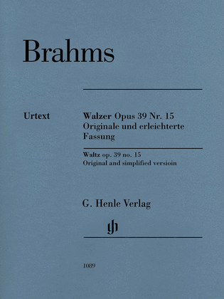 Book cover for Waltz Op. 39 No. 15