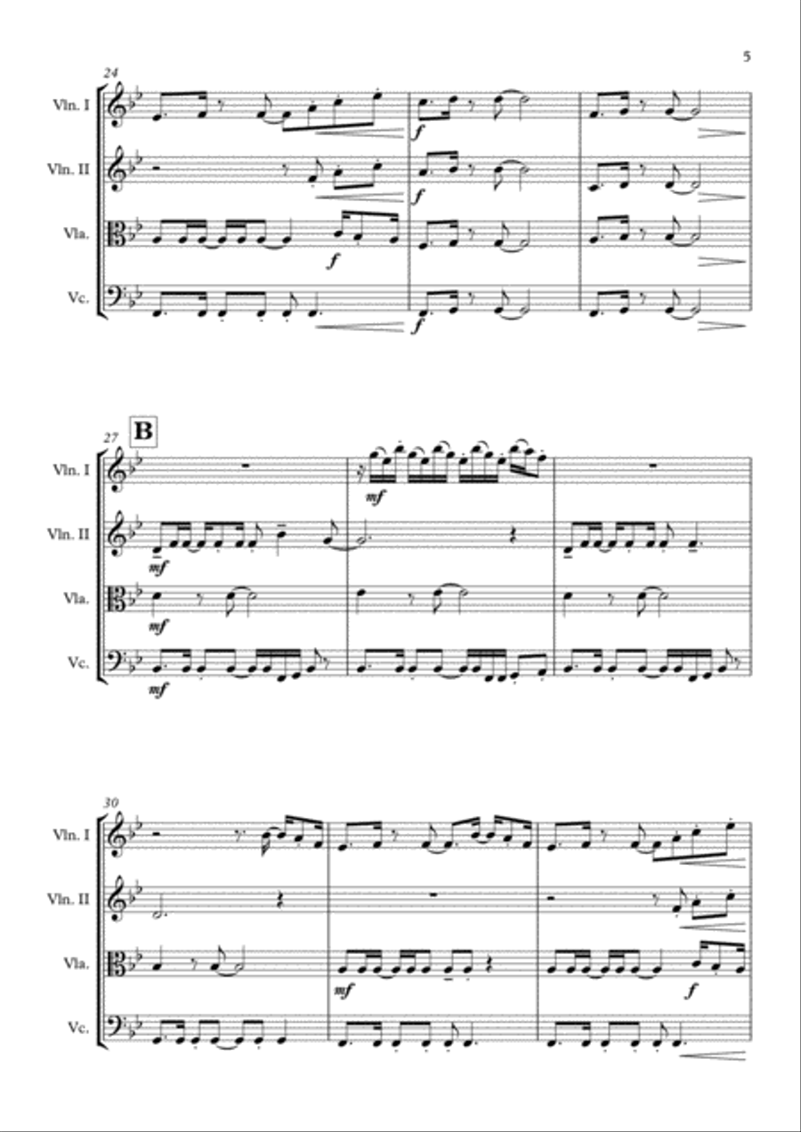 Overture/prologue Overture/prologue String Quartet scores gallery preview page 6