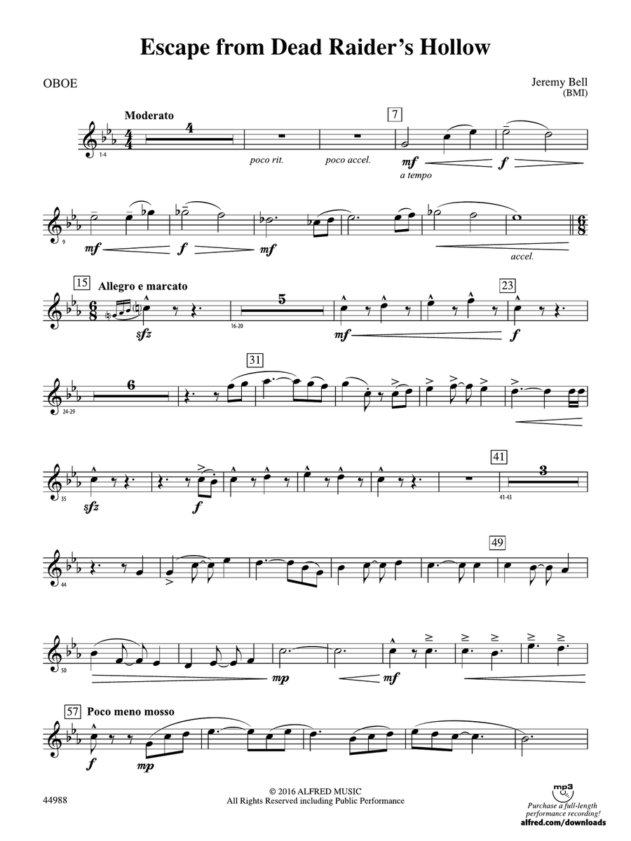 Escape from Dead Raider's Hollow: Oboe