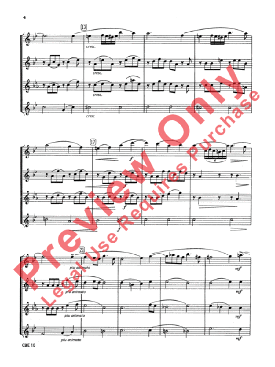 Cavatina Small Ensemble scores gallery preview page 3