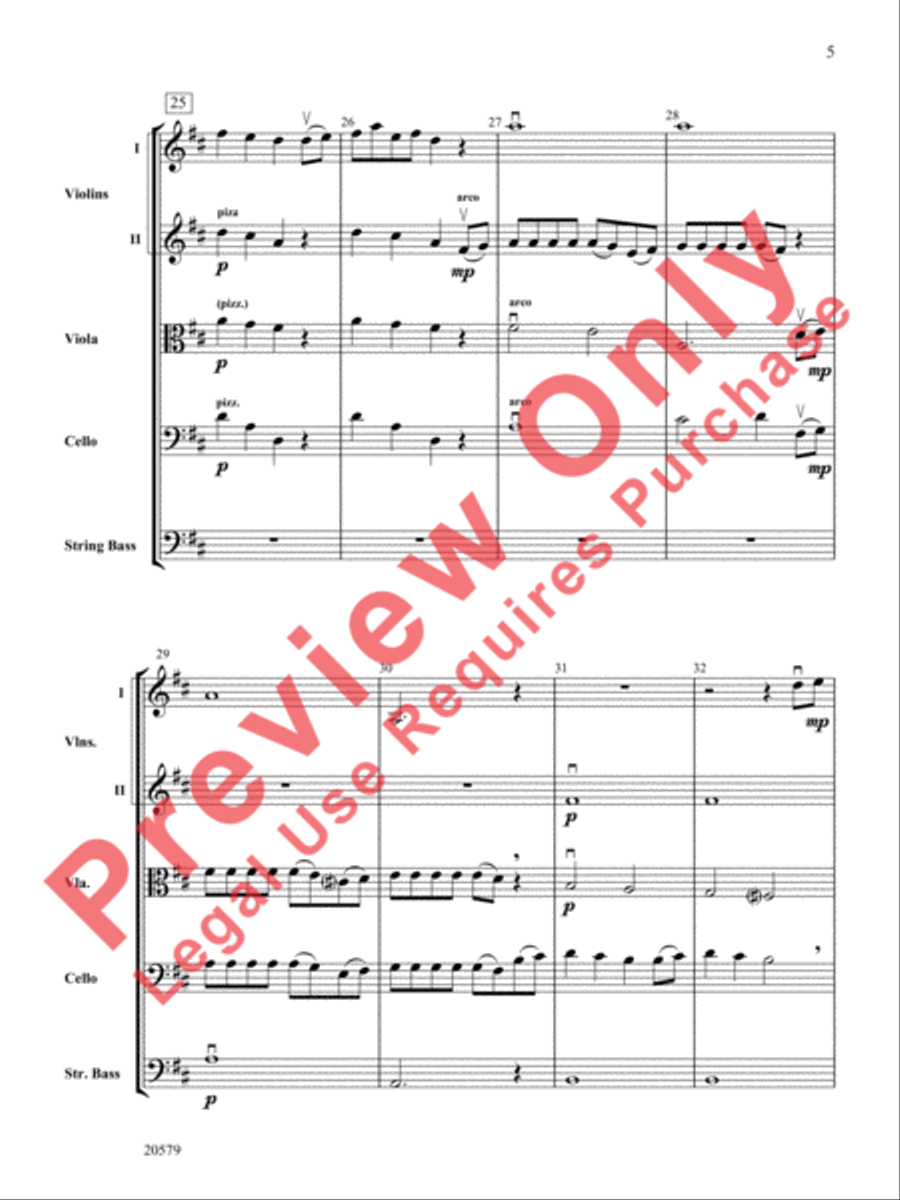 The Charming Snake String Orchestra scores gallery preview page 6