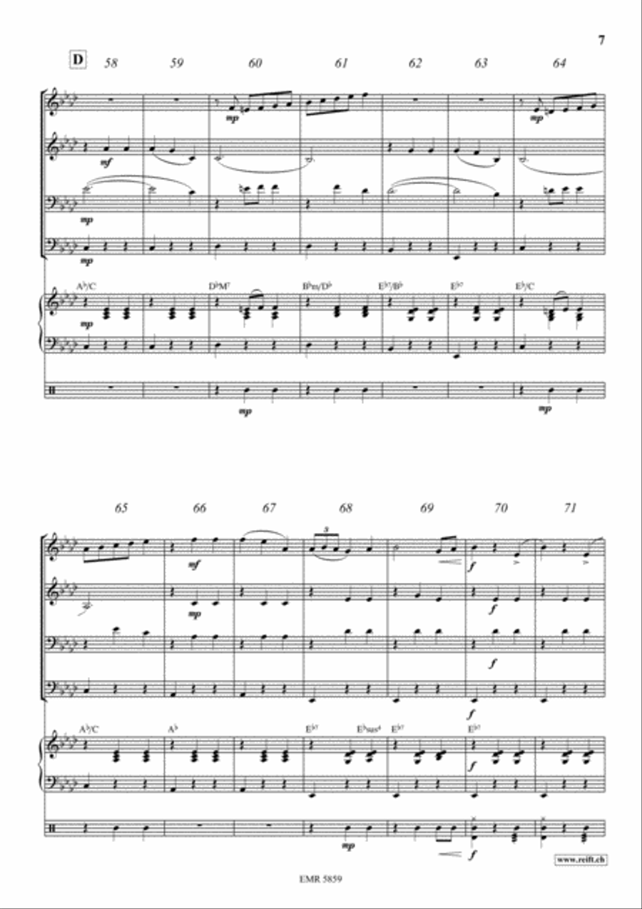 Emperor Waltz Brass Ensemble scores gallery preview page 7