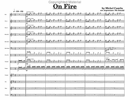On Fire Tenor Saxophone - Sheet Music