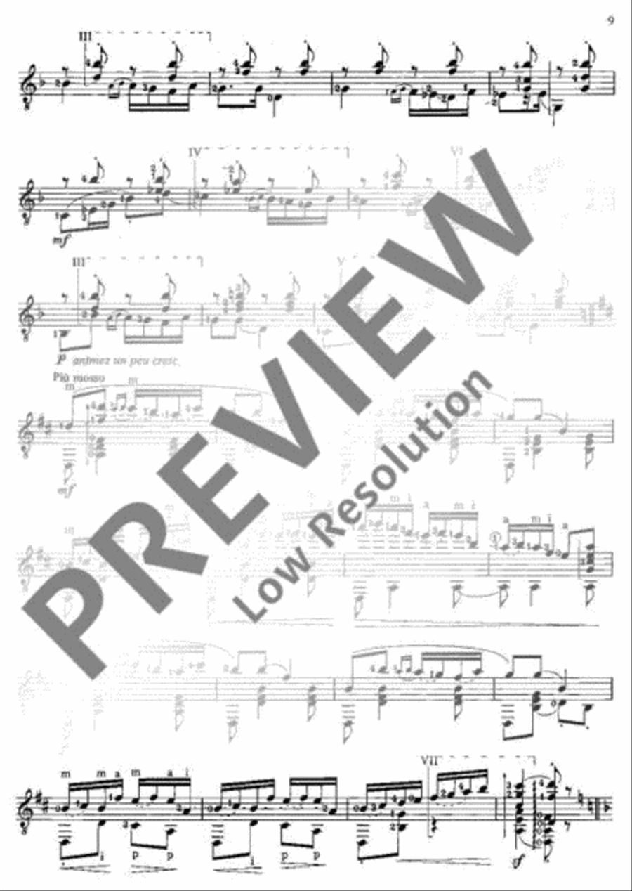 4 Dances 4 Dances Classical Guitar scores gallery preview page 10