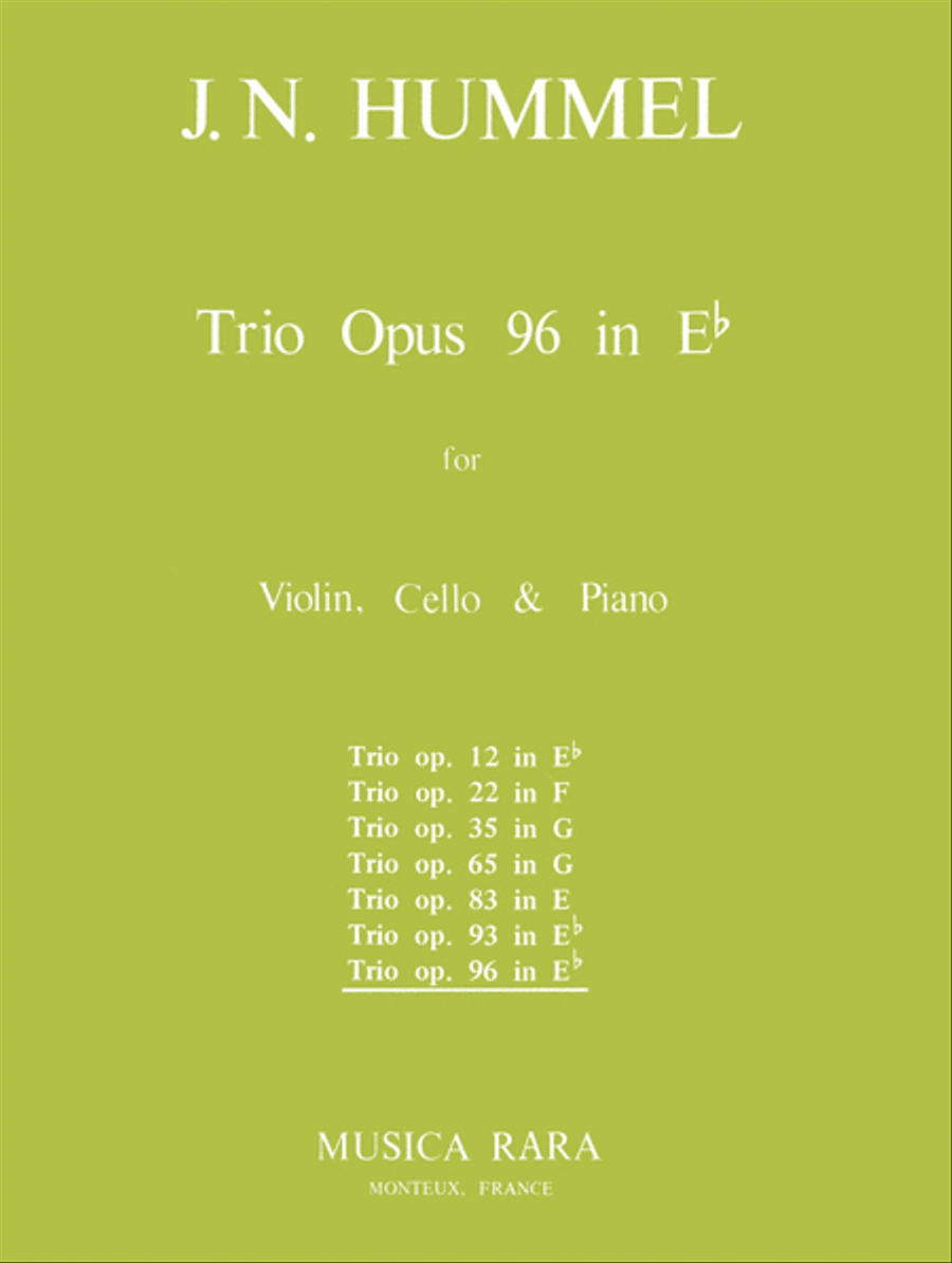 Piano Trio in Eb major Op. 96 Piano Trio scores gallery preview page 1