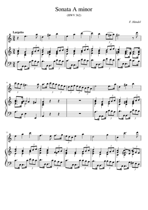 Handel Flute Sonata in A minor HWM 362