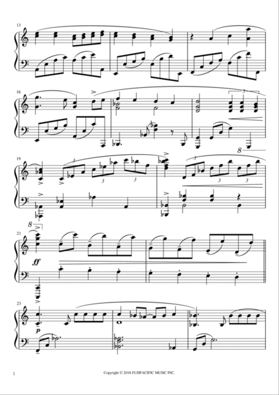 Dragon Ball Gt Piano Solo scores gallery preview page 2