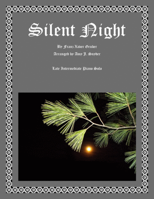 Book cover for Silent Night-piano solo
