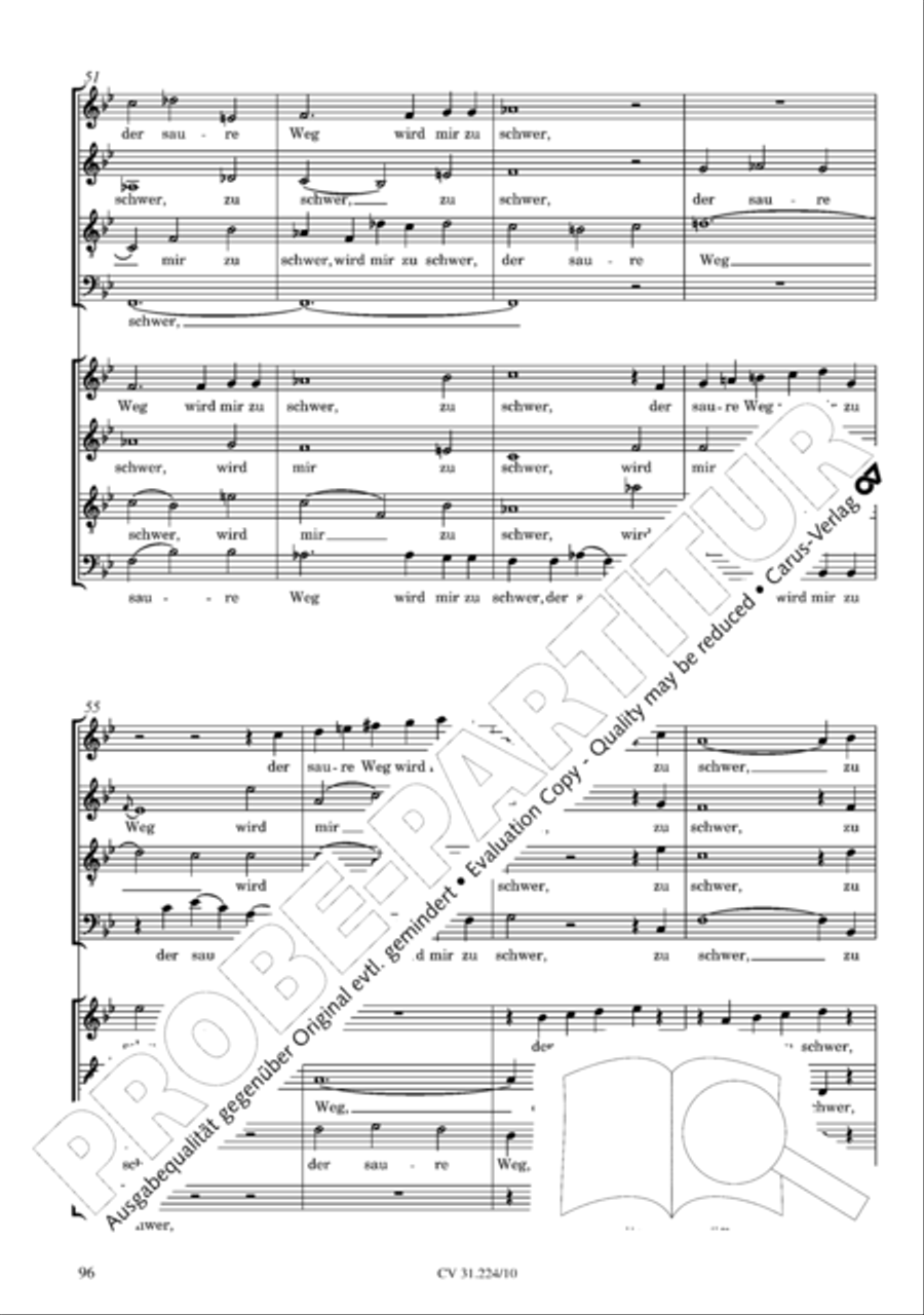The complete motets (without Bc) Choir scores gallery preview page 103