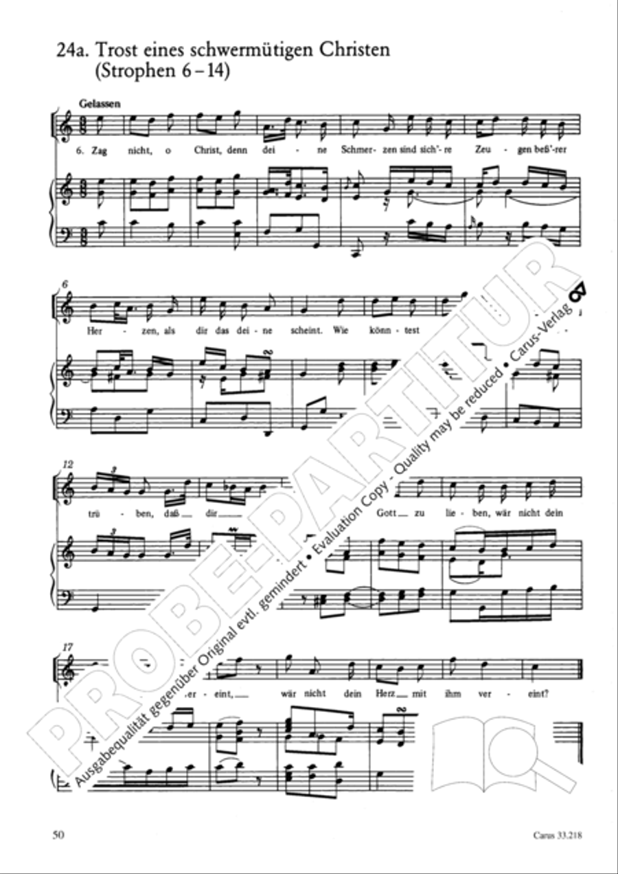 Geistliche Oden und Lieder (Gellert) Collection / Songbook scores gallery preview page 45
