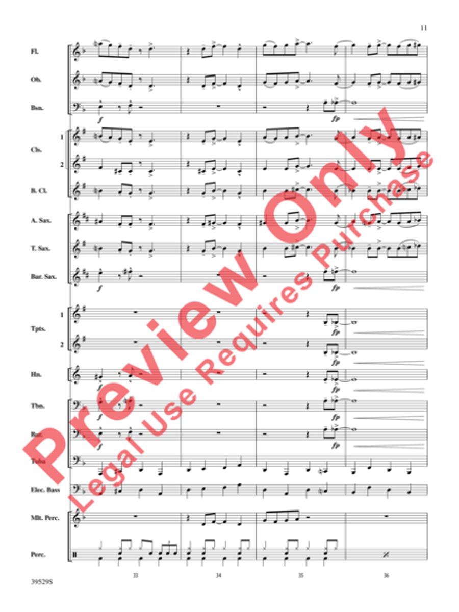 Minnie the Moocher Concert Band scores gallery preview page 12
