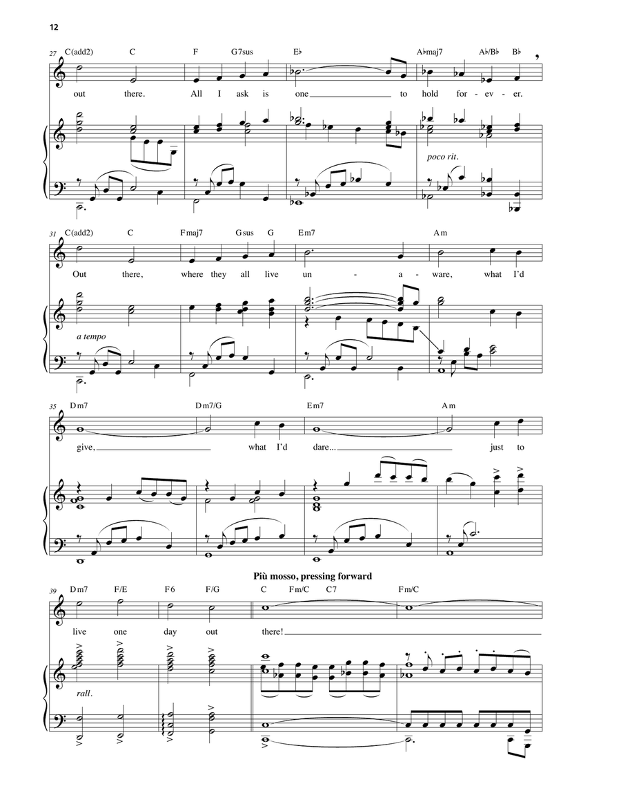 Out There (from The Hunchback Of Notre Dame: A New Musical) Voice Solo scores gallery preview page 3