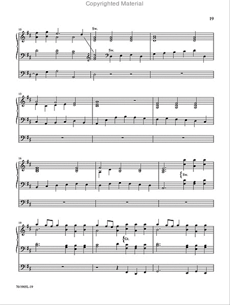 Symphonic Hymns for Organ Organ Solo scores gallery preview page 9
