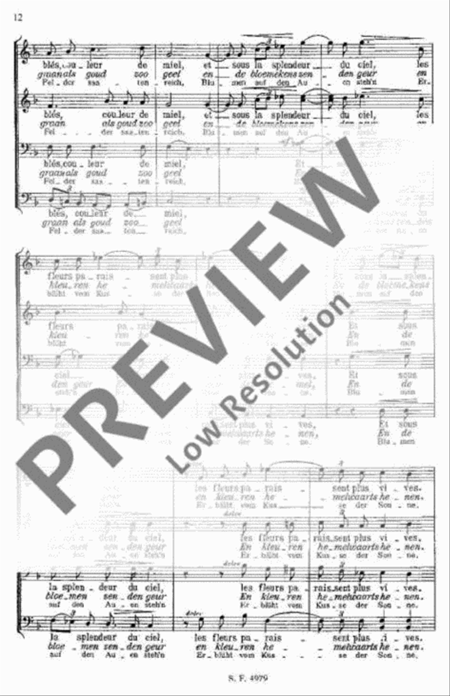 La Meuse La Meuse Men's Choir scores gallery preview page 13