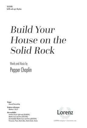 Book cover for Build Your House on the Solid Rock