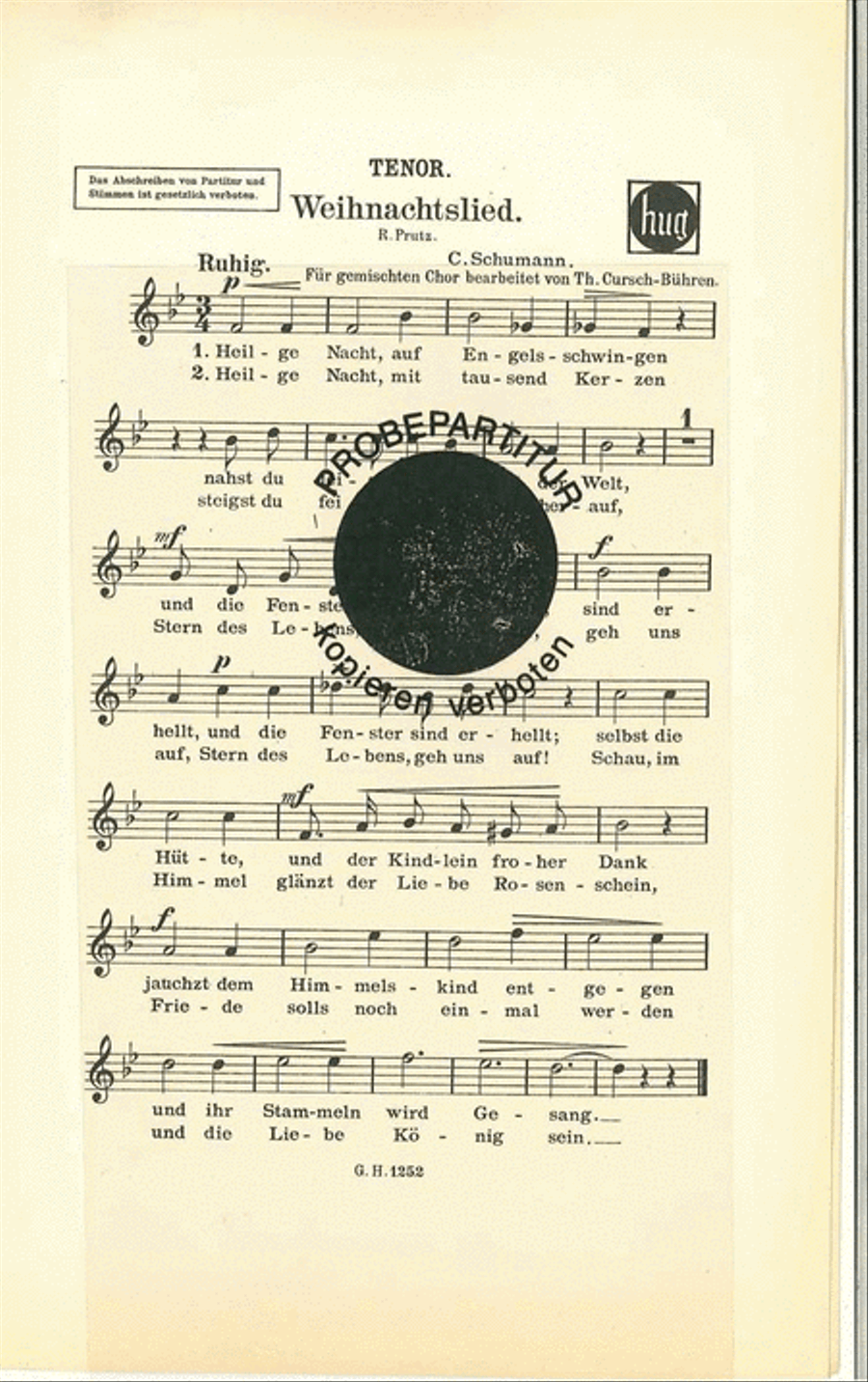 Weihnachtslied Choir scores gallery preview page 1