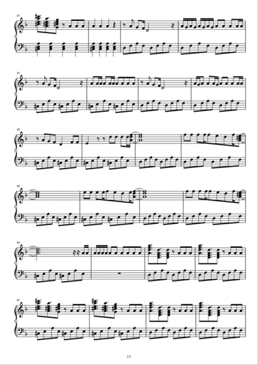 Natural Piano Solo scores gallery preview page 2