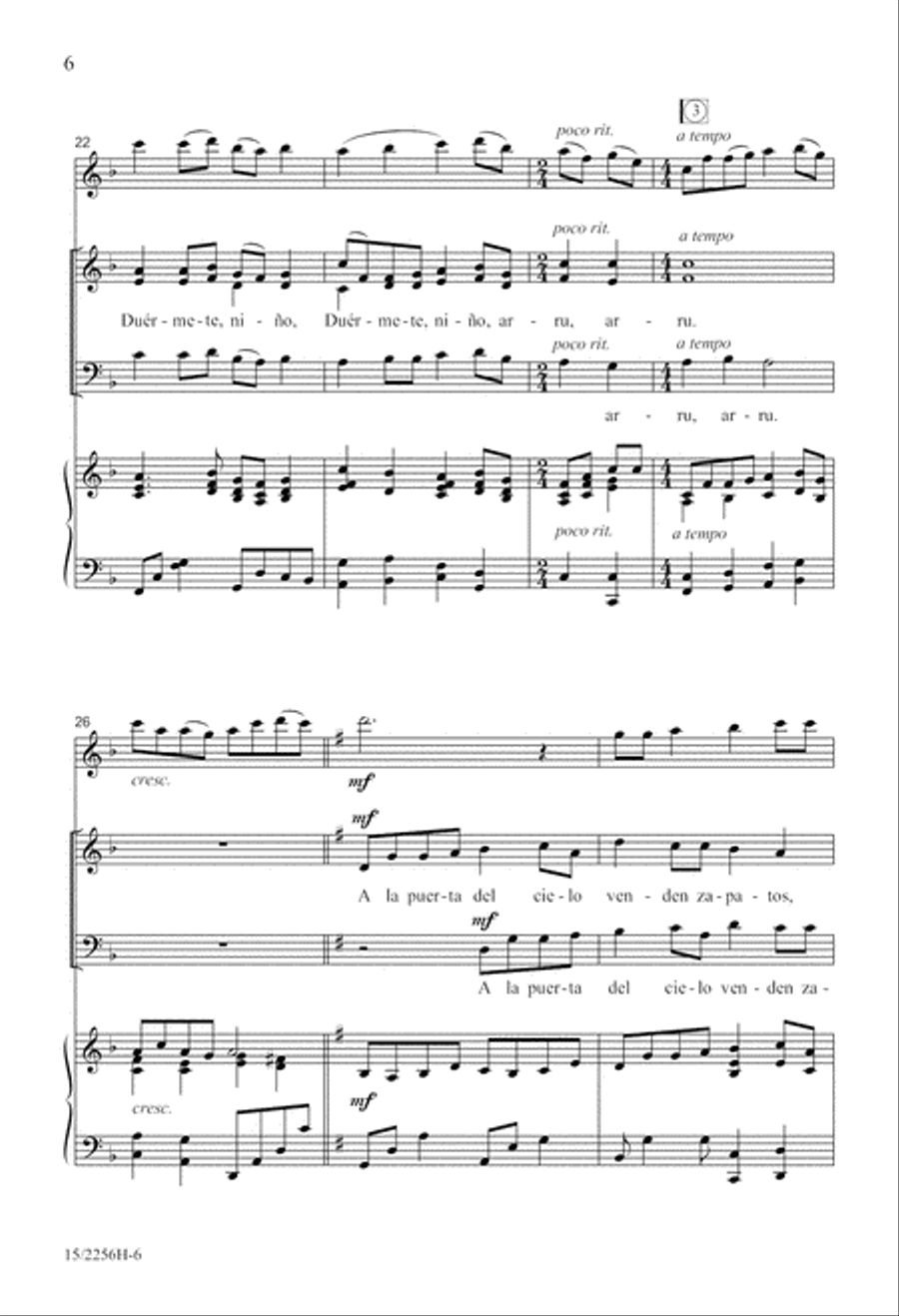 Duérmete, niño 3-Part scores gallery preview page 6