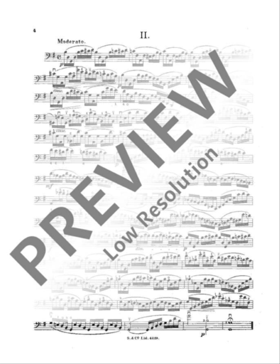 Technology of Violoncello Playing Cello scores gallery preview page 5