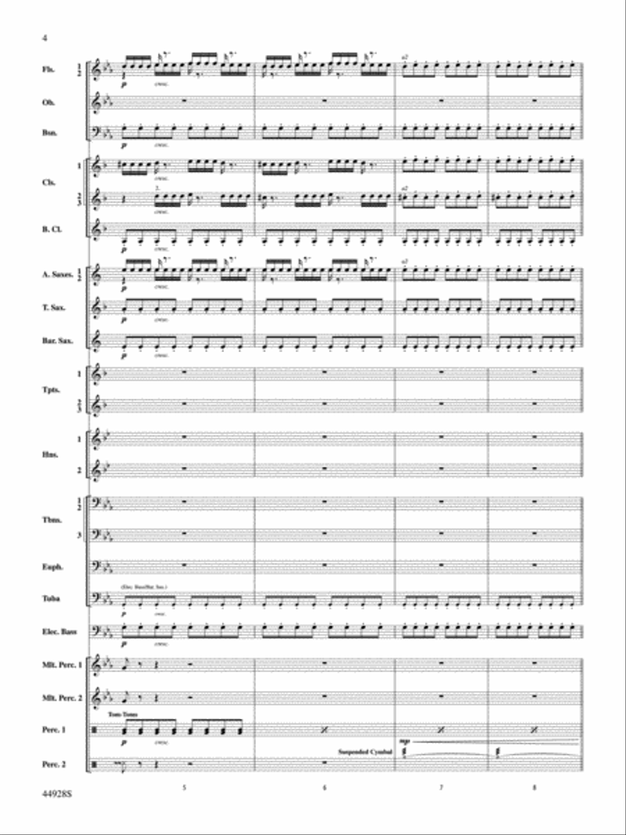 Dreams of Fireflies (On a Christmas Night): Score Concert Band scores gallery preview page 4