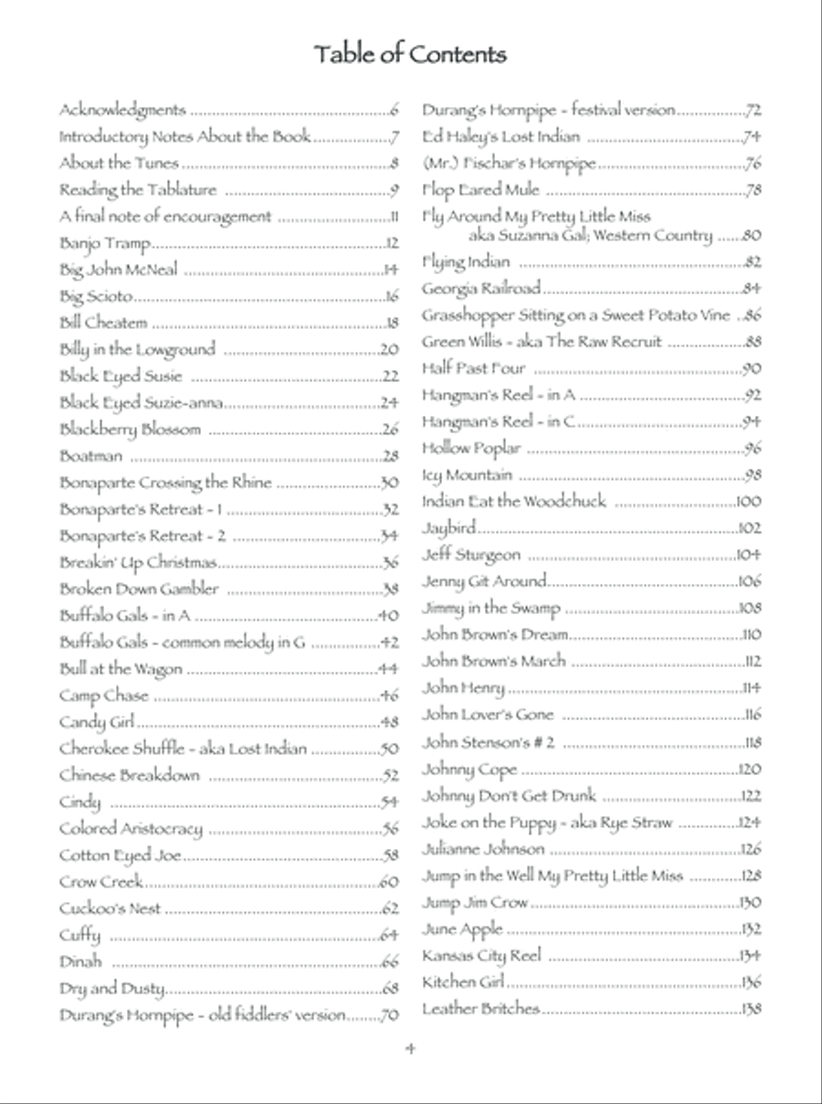 Old-Time Festival Tunes for Clawhammer Banjo Banjo scores gallery preview page 10