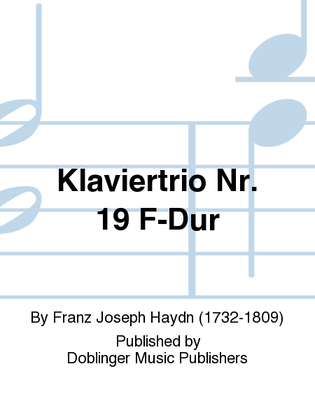 Book cover for Klaviertrio Nr. 19 F-Dur