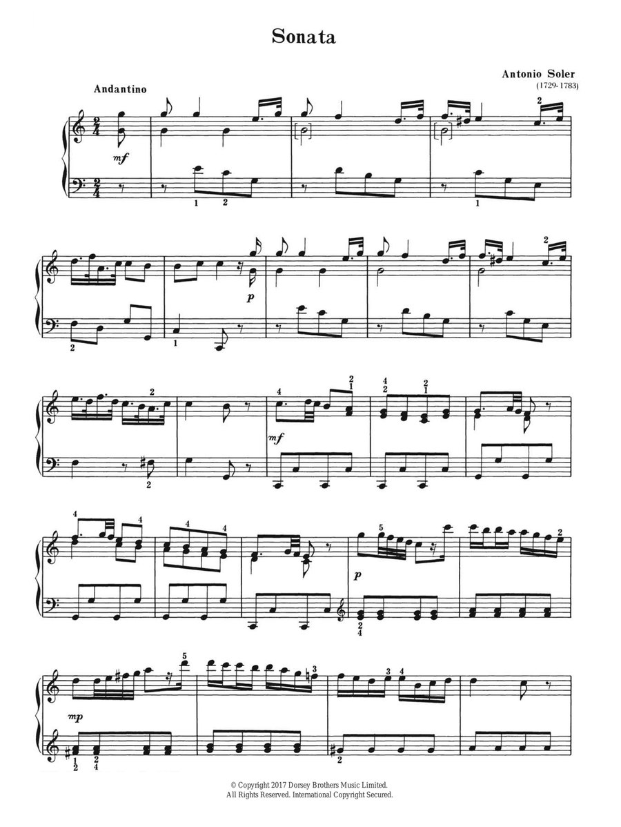 Sonata Sonata Piano Solo scores gallery preview page 1