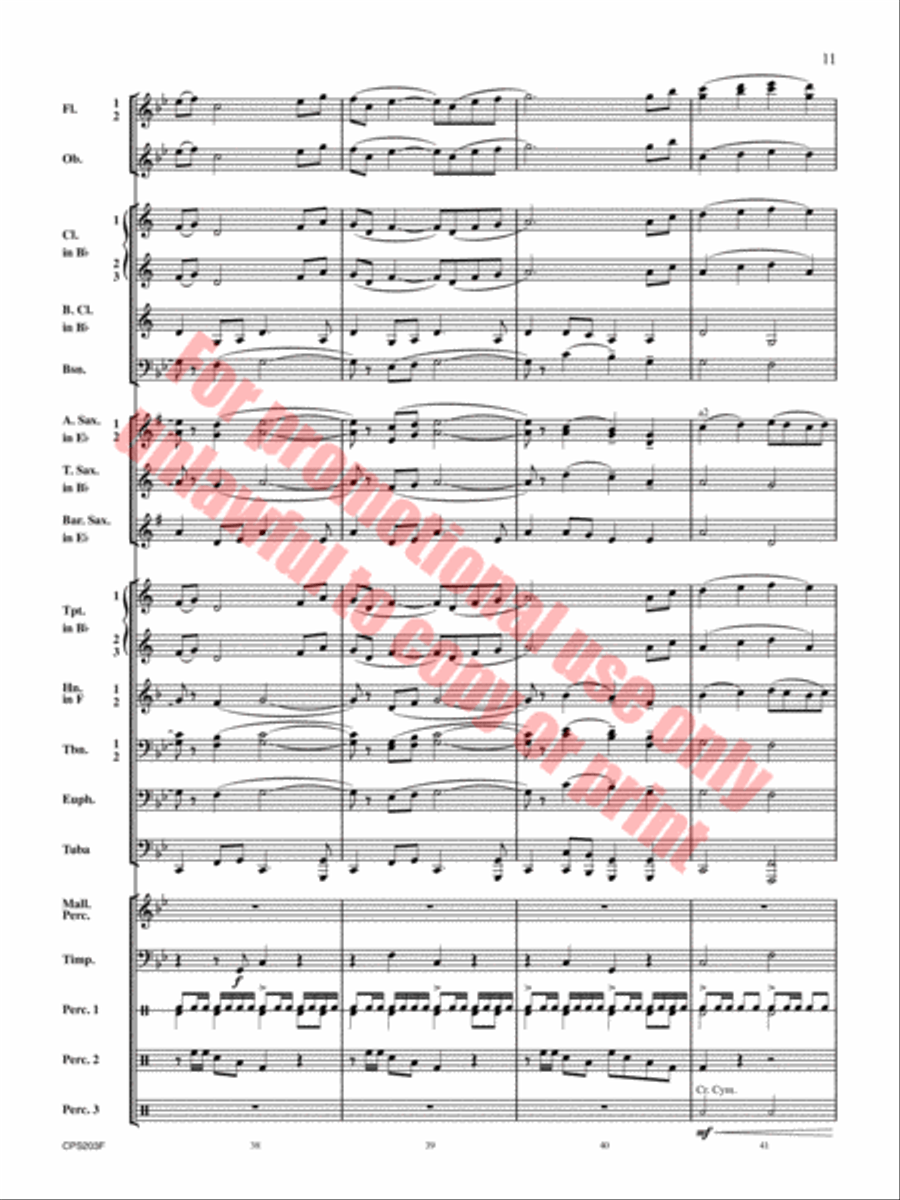 Red Hills Saga Concert Band scores gallery preview page 12