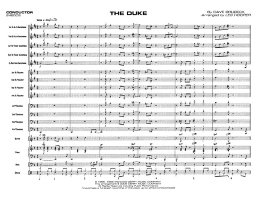 The Duke The Duke Jazz Ensemble scores gallery preview page 20